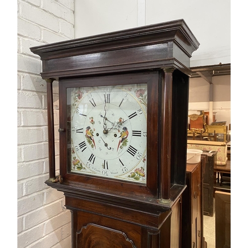 1016 - A George III mahogany 8 day longcase clock, by A. Coats of Wigan, height 209cm