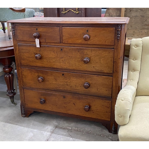 1044 - A Victorian mahogany chest, width 102cm, depth 46cm, height 99cm