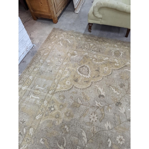 1053 - A contemporary North West Persian style pale wool carpet, 420 x 293cm