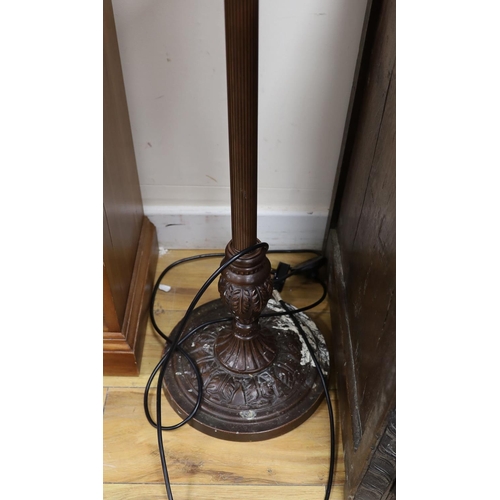 1194 - A Tiffany style standard lamp, height 156cm