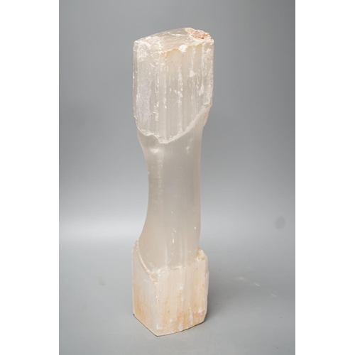 1304 - A carved mineral ornament - 33cm long