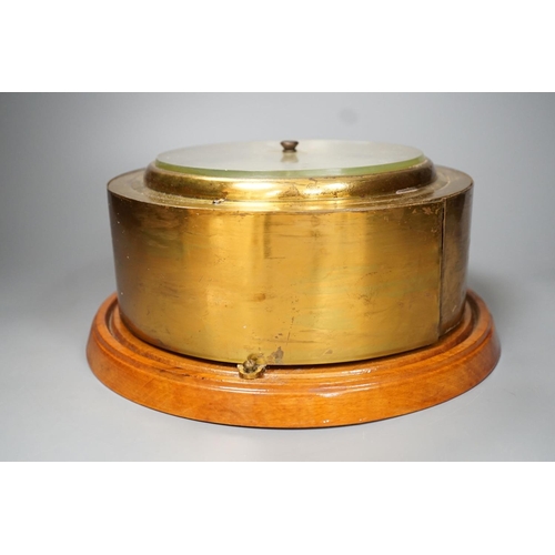 1320 - A 19th century bulkhead barometer - 25cm diameter