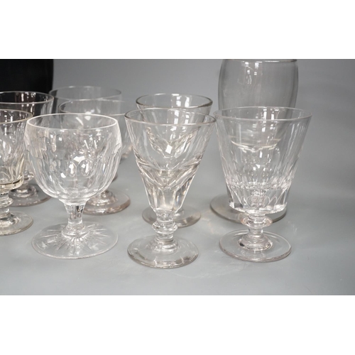 1349 - A group of early to mid 19th century glass rummers (9)