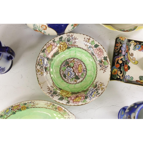 1367 - A group of mixed Maling ware, Carlton ware and a Doulton Minden dish - D5334