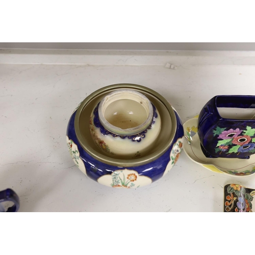 1367 - A group of mixed Maling ware, Carlton ware and a Doulton Minden dish - D5334