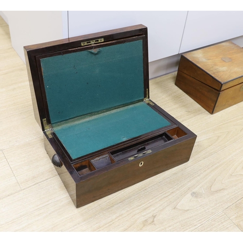 1377 - A group of 19th century and later writing boxes