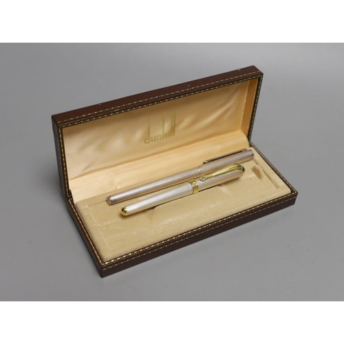 1578 - A boxed Dunhill fountain pen together with  another fountain pen,