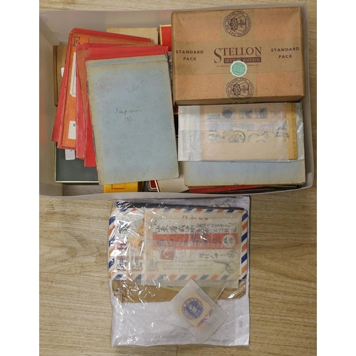 1590 - Old approval books and tins including China from 1878 3c. 5c. used, later 1898 mint low values, Japa... 