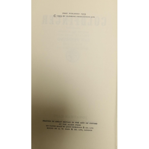 1614 - Fleming Ian, three first editions, Thunderball, You Only Live Twice and Goldfinger, all lack dust ja... 