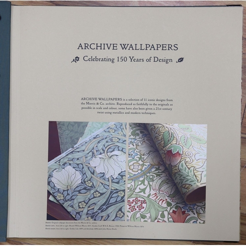 1615 - A contemporary William Morris & Co. archive wallpaper pattern book celebrating 150 years of Morris a... 