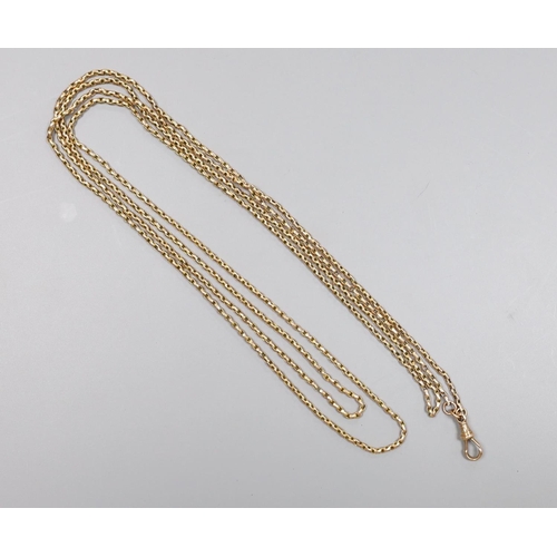 1959 - An Edwardian 9ct guard chain, 160cm, 23.3 grams.