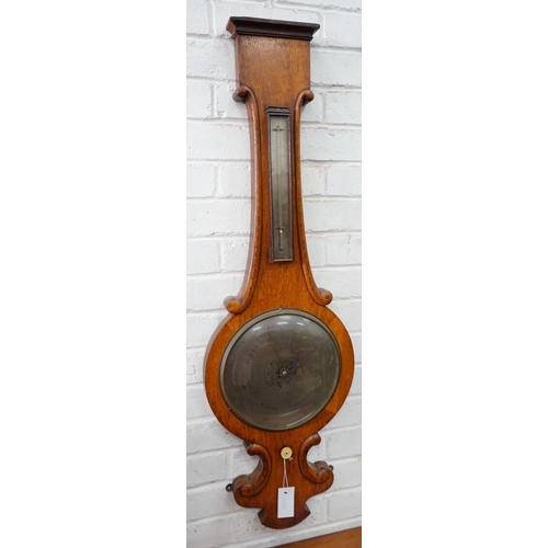 17 - A George III mahogany banded 8 day longcase clock marked JA Farnham, Lyme Regis, height 210cm... 