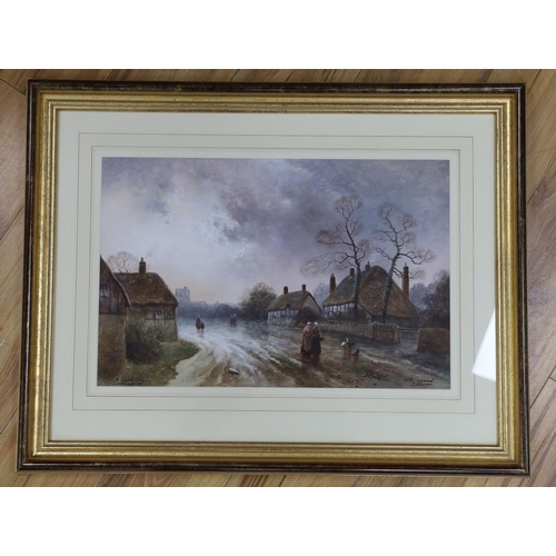 712 - James Walter Gozzard (1862-1926), watercolour, 'A Cloudy Day', signed, 34 x 52cm