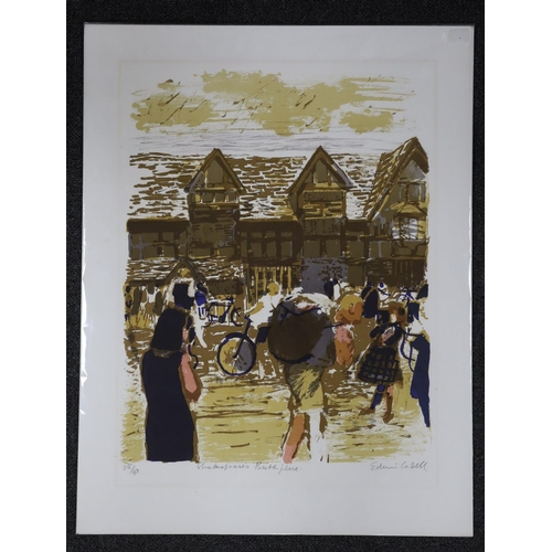 723 - Edwin Ladell (1919-1970), lithograph, 'Shakespeare's Birth Place', signed in pencil, 28/50, 60 x 47c... 