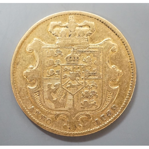 928 - A William IV gold sovereign, 1832, F.