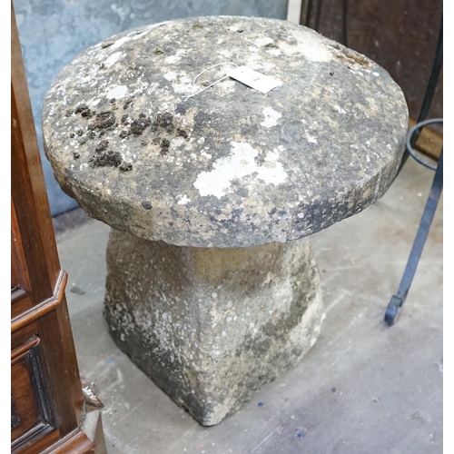 1002 - A staddle stone, height 58cm