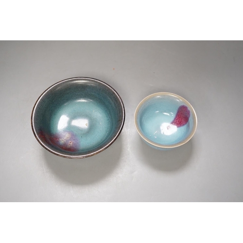 1418 - Two Chinese Jun-type bowls