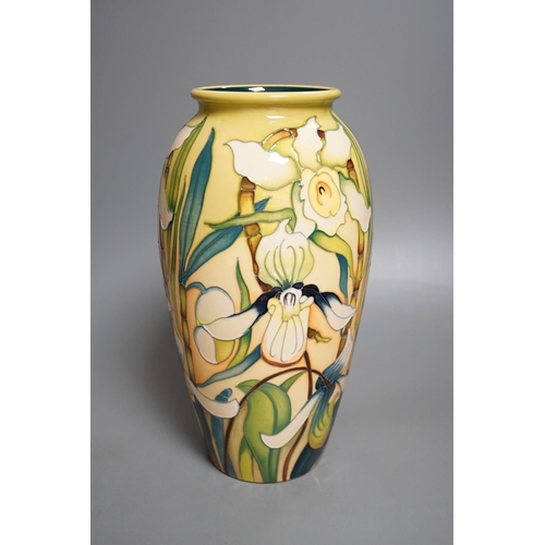 1427 - A Moorcroft 'Trentham' vase, limited edition 98/100, 2013 by Emma Bossons, boxed,25cms high.... 