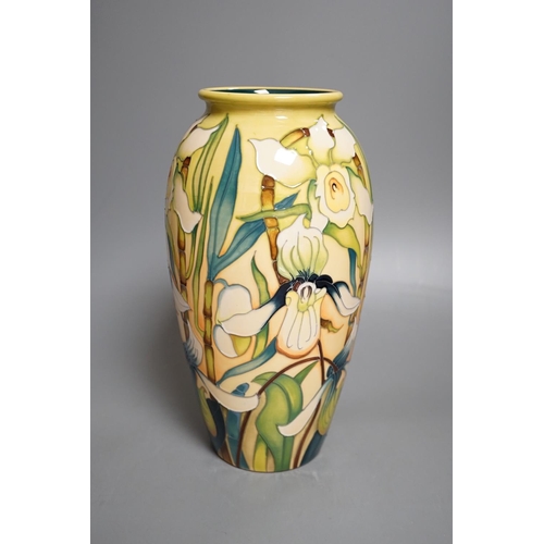 1427 - A Moorcroft 'Trentham' vase, limited edition 98/100, 2013 by Emma Bossons, boxed,25cms high.... 