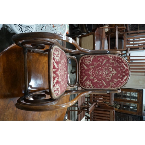 1092 - An early 20th century bentwood rocking chair