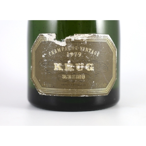 15 - A bottle of Krug 1979 vintage champagne, 32cm high