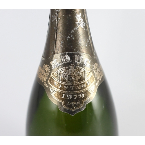 15 - A bottle of Krug 1979 vintage champagne, 32cm high