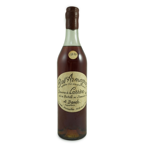 16 - A bottle of Domaine de Larriou Bas Armagnac 1913, 31cm high