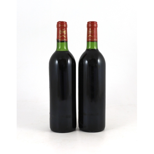 17 - Two bottles of Chateau Mouton Rothschild 1982, height 30cm