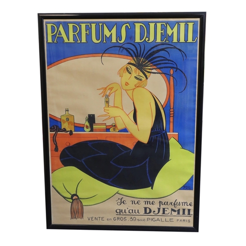 3 - Georges Cap. A Parfums Djemil poster 134 x 93.5cm.