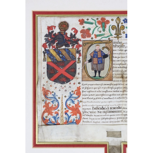 4 - A Grant of Arms to Nicholas Stanyhurst of Dublin; 1 August 1554 Grant by Bartholomew Butler otherwis... 