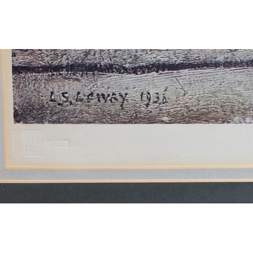 Lawrence Stephen Lowry R.A.(18871976) View of a Townlithographsigned
