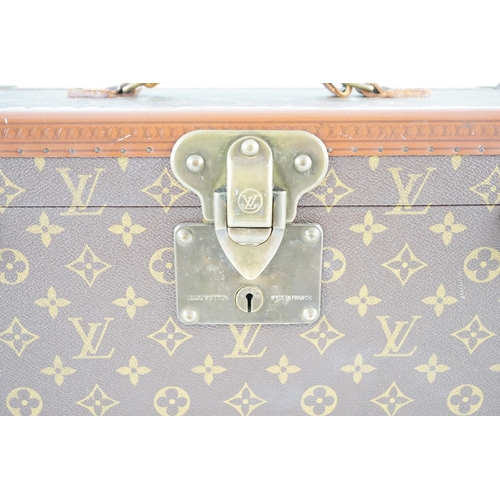 47 - A Louis Vuitton train case, no.873750 Width 41cm. Depth 18cm. Height 24cm.