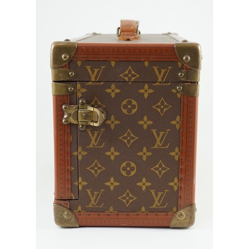 47 - A Louis Vuitton train case, no.873750 Width 41cm. Depth 18cm. Height 24cm.