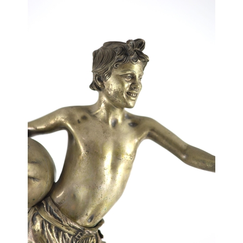 67 - Vincenzo Gemito (Italian 1852-1929). A bronze figural sculpture 'L'Acquaiolo' (The Water Carrier), f... 