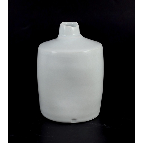 92 - § § Edmund de Waal (b.1964) a porcelain bottle vase, c.1993, with tapered neck and pale celadon glaz... 