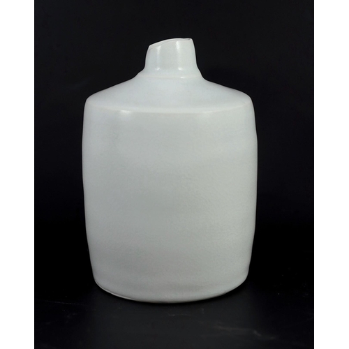 92 - § § Edmund de Waal (b.1964) a porcelain bottle vase, c.1993, with tapered neck and pale celadon glaz... 