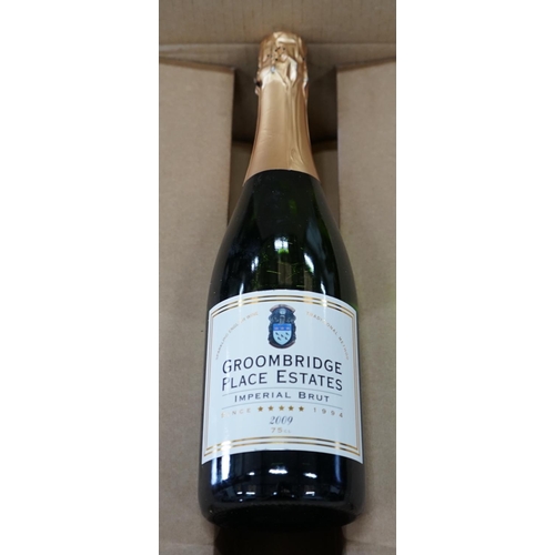 1069 - Twelve bottles of Groombridge Place Estate Imperial Brut 2009 English sparkling wine