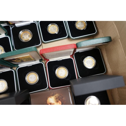 1485 - Seventeen cased Royal Mint proof silver £2 coins for 1994, 1996, 1997, 2000, 2 x 2001, 2 x 2003, 2 x... 