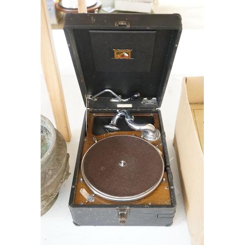 1494 - A HMV table gramophone