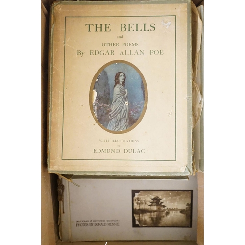 1495 - ° ° A quantity of books, to include The Bells by Edgar Allan Poe, Alices Adventures in Wonderland p... 