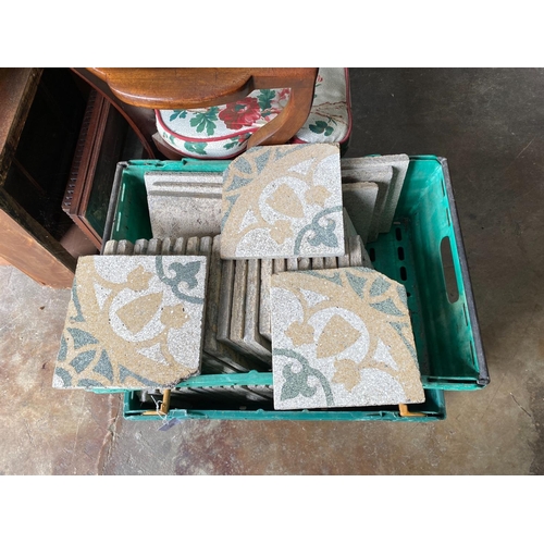 1152 - A quantity of decorative floor tiles