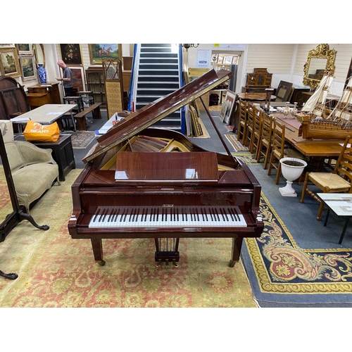 1189 - A Petrof 6ft 2in Model III grand piano, mahogany cased, serial number 513137 circa 1994.