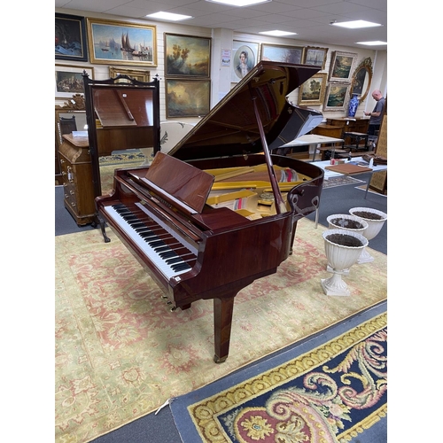 1189 - A Petrof 6ft 2in Model III grand piano, mahogany cased, serial number 513137 circa 1994.