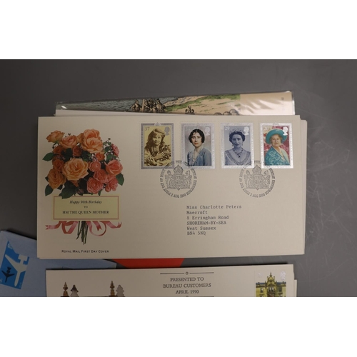 1432 - Four albums of Royal Mail and Post Office First Day Covers and other QEII stamps and covers