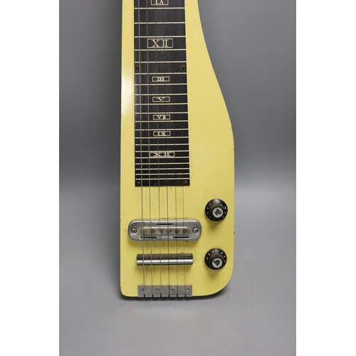 1482 - Guyaton 1960's lapsteel electric guitar, 71.5cm long