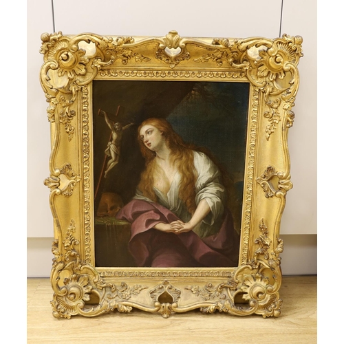 1551 - 19th century Italian School, oil on canvas, Penitent Magdalene, 45 x 35cm