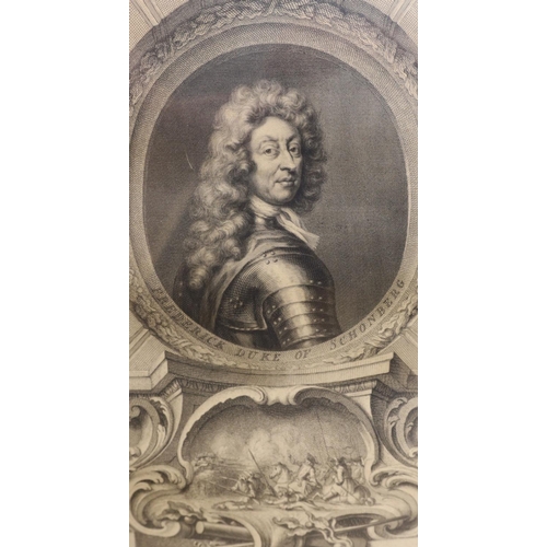 1560 - Houbraken after Kneller, set of eight engravings, Portraits of noblemen c.1739, 37 x 24cm