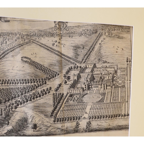 1564 - Johannes Kip (1653-1722), five engravings, Views of Country Estates: Penshurst Place, Knole, Broome,... 