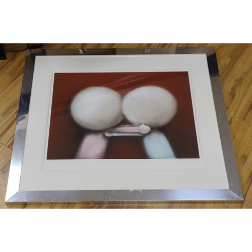 1628 - Doug Hyde (b.1972), lithograph, Bisou, signed in pencil, edition 104/250, 59 x 73cm