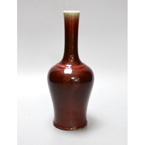 264 - A Chinese sang de boeuf vase, 23cm